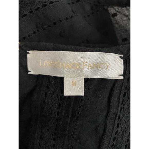 Loveshackfancy 'Natasha' Black Dress Size M - Picture 4 of 5